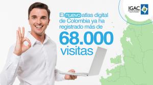 El nuevo atlas digital de Colombia ya ha registrado más de 68.000 visitas