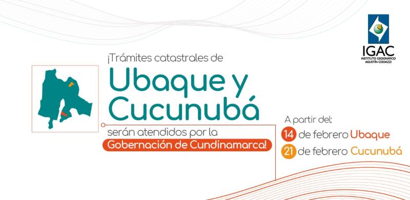 Gobernación de Cundinamarca asume como Gestor Catastral de Cucunubá y Ubaque
