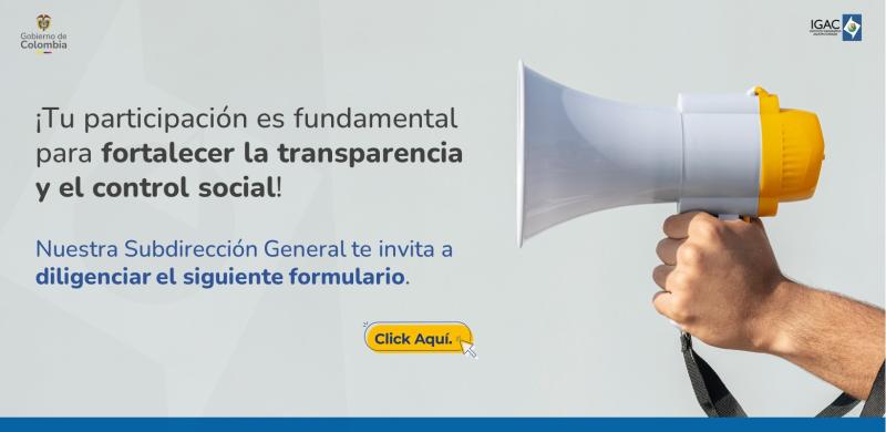 Nuestra Subdirección General te invita a diligenciar el formulario para identificar contenidos que consideres relevantes para incluir en el Informe de Gestión 2024